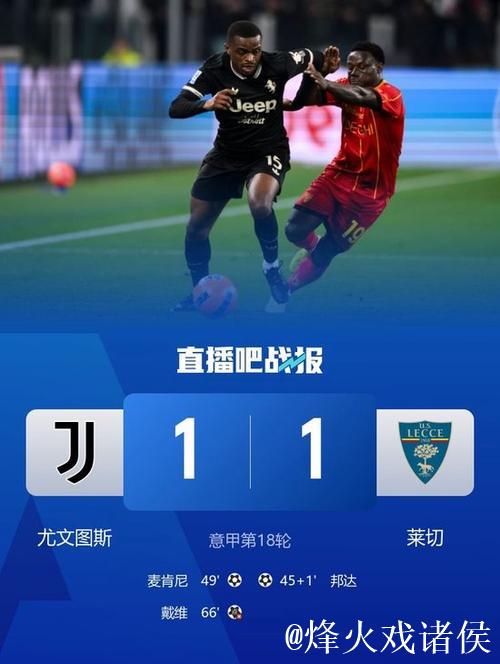 意甲-戴维罚丢点球 尤文1-1莱切 联赛3连胜终结 意甲-戴维罚丢点球 尤文1-1莱切 联赛3连胜终结